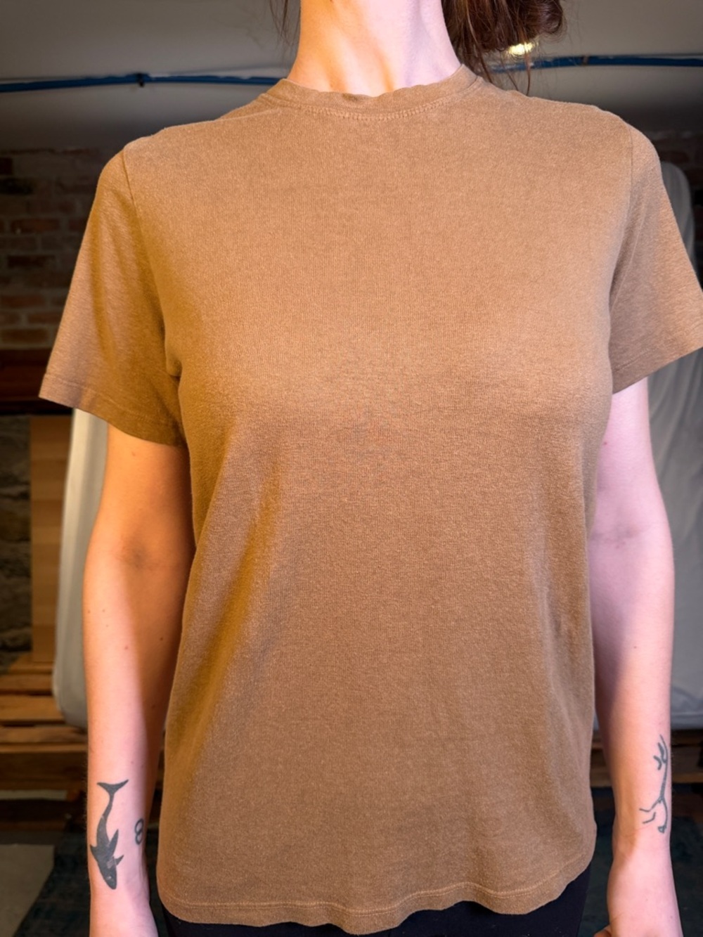 Jungmaven Short Sleeve Tee in Warm Brown